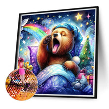 Load image into Gallery viewer, Diamond Painting - Full Round - Waking bear and rainbow (40*40CM)
