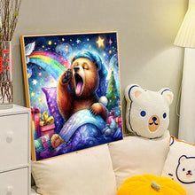 Load image into Gallery viewer, Diamond Painting - Full Round - Waking bear and rainbow (40*40CM)
