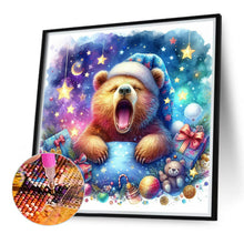 Load image into Gallery viewer, Diamond Painting - Full Round - The waking little bear and the galaxy (40*40CM)
