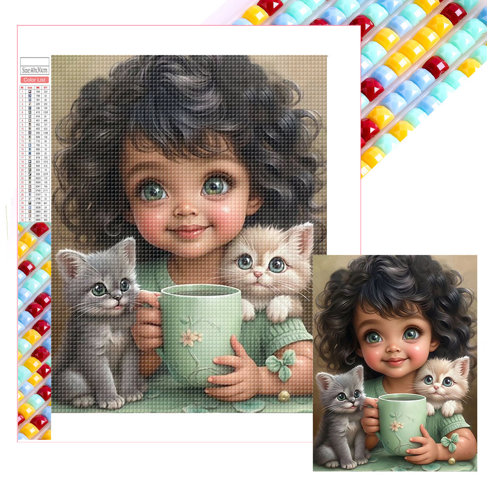 Diamond Painting - Full Square - little girl (30*40CM)