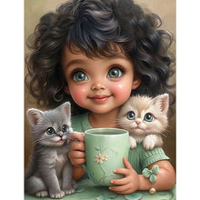 Load image into Gallery viewer, Diamond Painting - Full Square - little girl (30*40CM)

