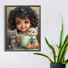 Load image into Gallery viewer, Diamond Painting - Full Square - little girl (30*40CM)
