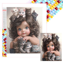 Load image into Gallery viewer, Diamond Painting - Full Square - little girl (30*40CM)
