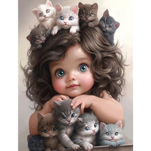 Load image into Gallery viewer, Diamond Painting - Full Square - little girl (30*40CM)
