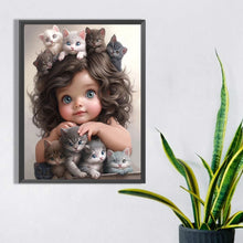 Load image into Gallery viewer, Diamond Painting - Full Square - little girl (30*40CM)
