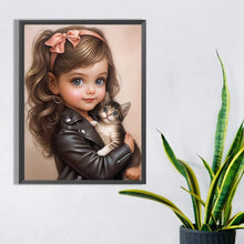 Load image into Gallery viewer, Diamond Painting - Full Square - little girl (30*40CM)
