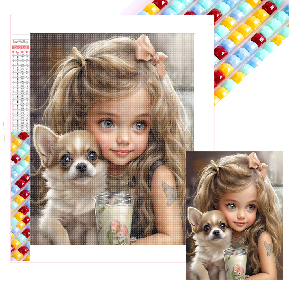 Diamond Painting - Full Square - little girl (30*40CM)
