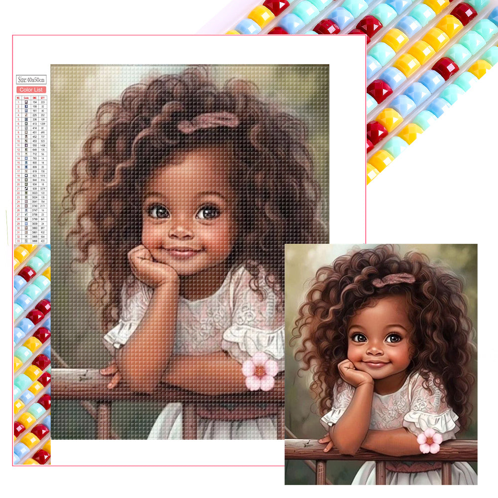 Diamond Painting - Full Square - girl (40*50CM)