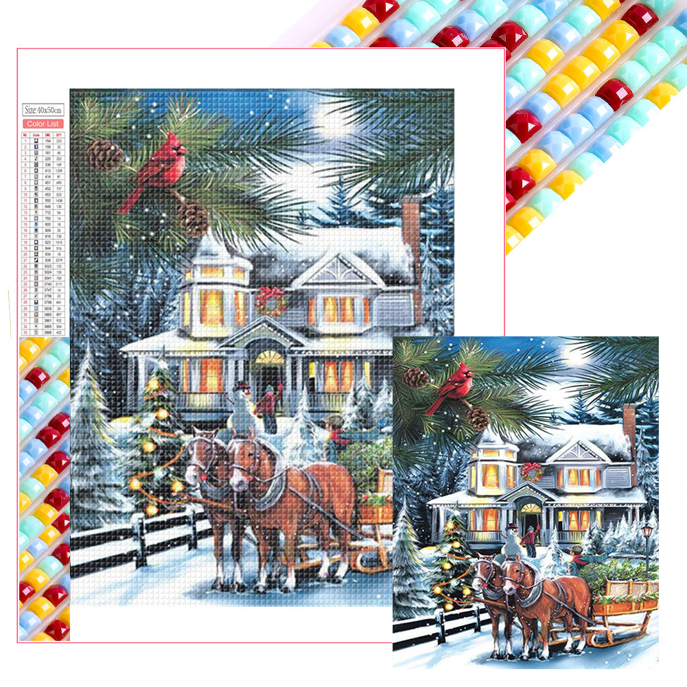 Diamond Painting - Full Square - meet in winter (40*50CM)