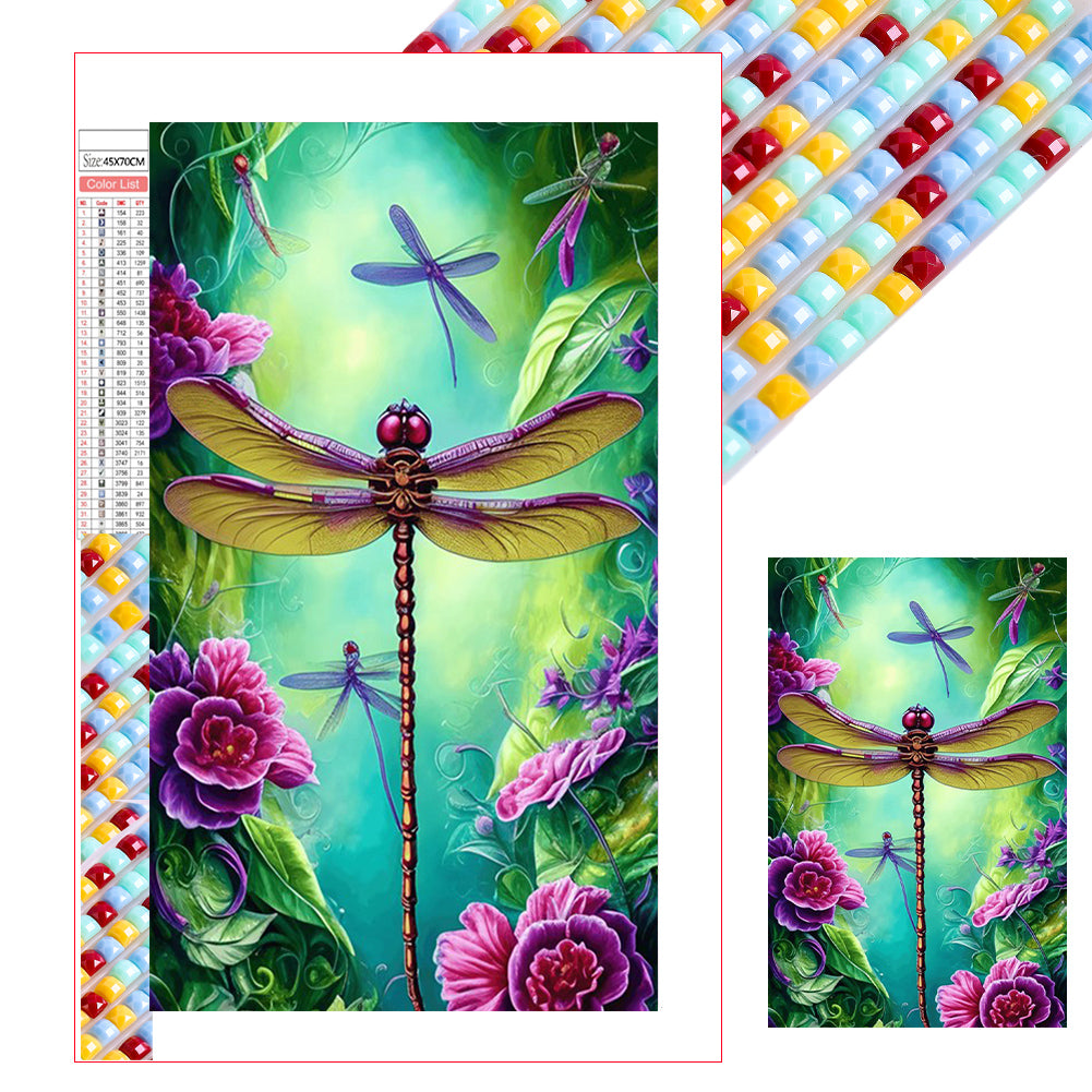 Diamond Painting - Full Square - dragonfly (45*70CM)
