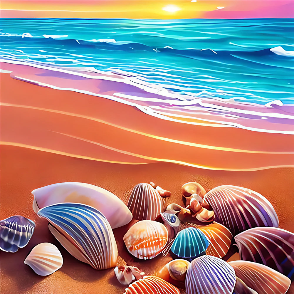 Diamond Painting - Full Round - Fantasy sea shell (30*30CM)