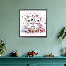 Load image into Gallery viewer, Diamond Painting - Full Round - pair of white cats (30*30CM)
