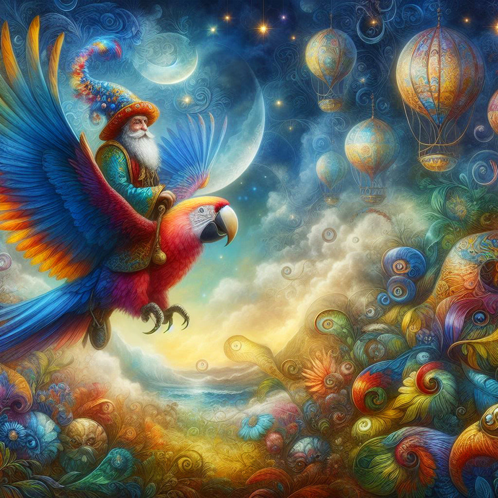 Diamond Painting - Full Round - Ambiance Macaw (30*30CM)
