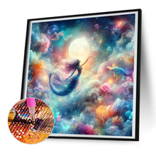 Load image into Gallery viewer, Diamond Painting - Full Round - Mermaid by the Moon (30*30CM)
