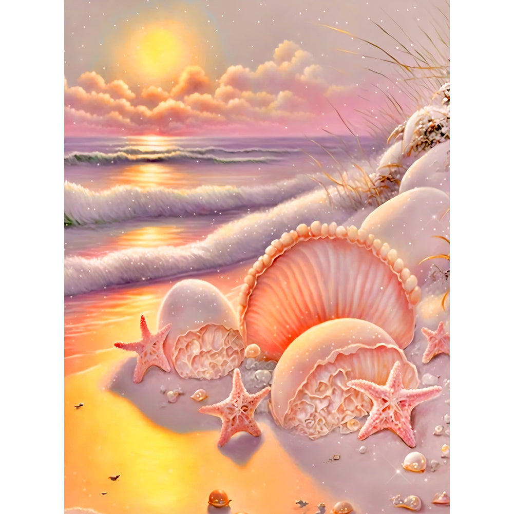 Diamond Painting - Full Round - Fantasy sunset shell (30*40CM)