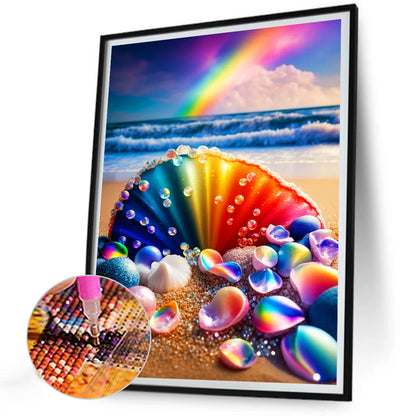 Diamond Painting - Full Round - Fantasy rainbow shell (30*40CM)