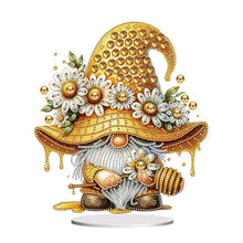 Load image into Gallery viewer, Special Shape Cute Gnome 5D DIY Table Top Diamond Painting Ornament Kits (Bee)
