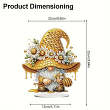 Load image into Gallery viewer, Special Shape Cute Gnome 5D DIY Table Top Diamond Painting Ornament Kits (Bee)
