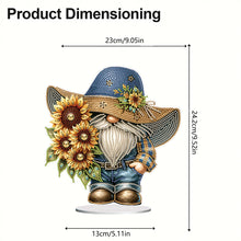 Load image into Gallery viewer, Special Shape Cute Gnome Table Top Diamond Painting Ornament Kit (Big Sunflower)
