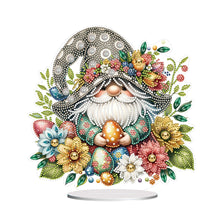 Load image into Gallery viewer, Special Shape Cute Gnome Table Top Diamond Painting Ornament Kits (Gold Egg)
