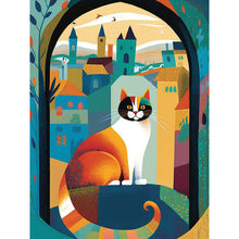 Load image into Gallery viewer, Diamond Painting - Full Round - cats in mural town (30*40CM)
