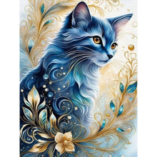 Load image into Gallery viewer, Diamond Painting - Full Round - elegant cat (30*40CM)
