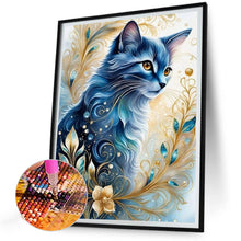Load image into Gallery viewer, Diamond Painting - Full Round - elegant cat (30*40CM)
