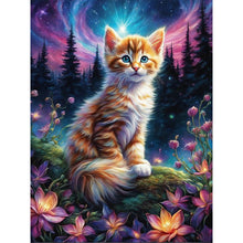 Load image into Gallery viewer, Diamond Painting - Full Round - Cat under the stars (30*40CM)
