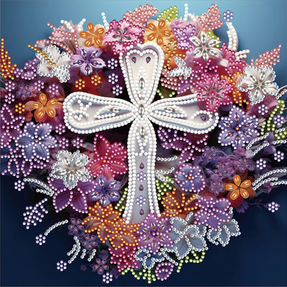 Diamond Painting - Partial Special Shaped - cross paper painting (30*30CM)