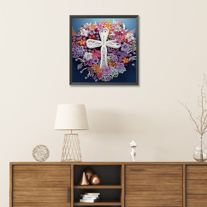 Diamond Painting - Partial Special Shaped - cross paper painting (30*30CM)