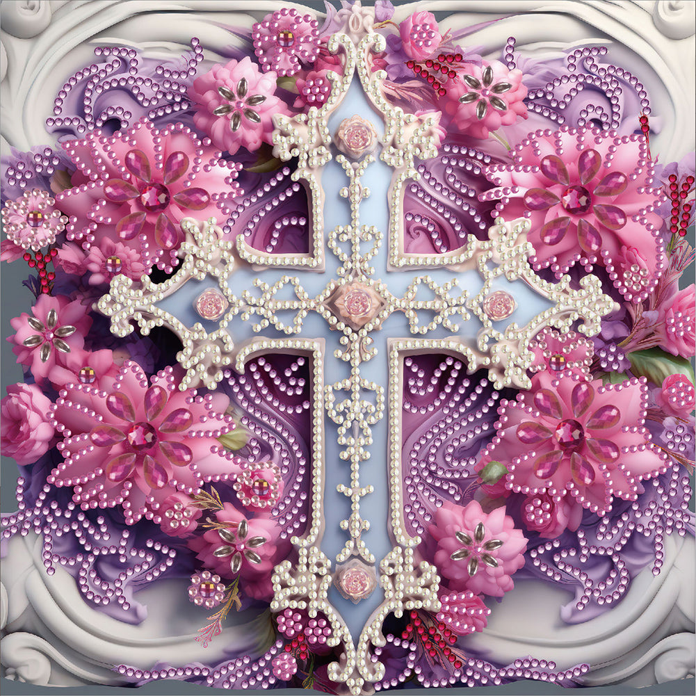 Diamond Painting - Partial Special Shaped - cross paper painting (30*30CM)