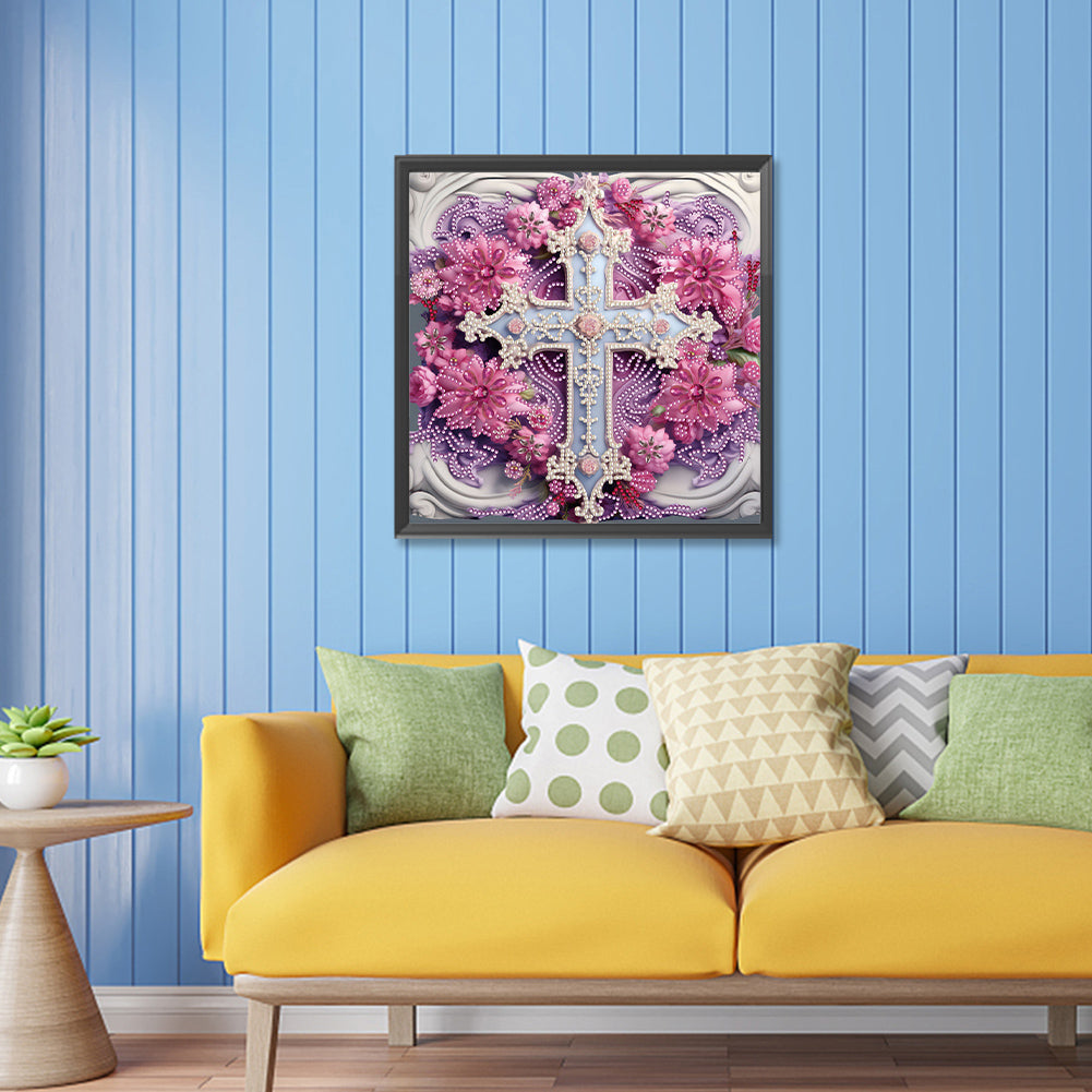 Diamond Painting - Partial Special Shaped - cross paper painting (30*30CM)