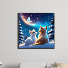 Load image into Gallery viewer, Diamond Painting - Full Round - kitten (30*30CM)
