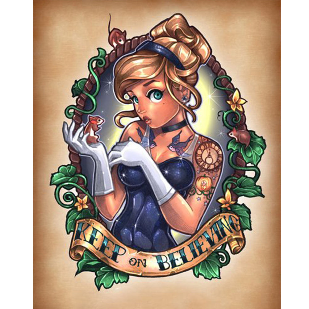Diamond Painting - Full Round - Cinderella (40*50CM)