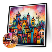 Load image into Gallery viewer, Diamond Painting - Full Round - Color cartoon houses (30*30CM)
