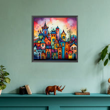 Load image into Gallery viewer, Diamond Painting - Full Round - Color cartoon houses (30*30CM)
