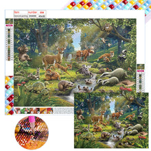 Load image into Gallery viewer, Diamond Painting - Full Square - forest animals (40*30CM)
