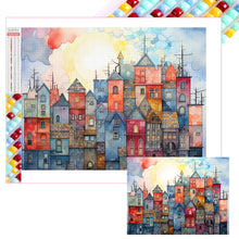 Load image into Gallery viewer, Diamond Painting - Full Square - colorful house (40*30CM)
