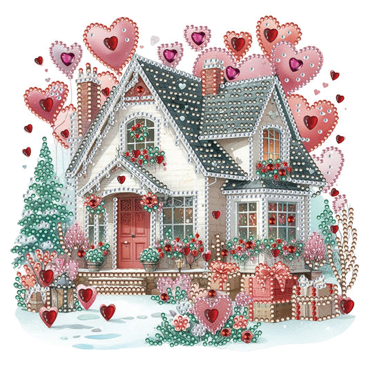 Diamond Painting - Partial Special Shaped - Love house (30*30CM)