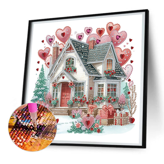 Diamond Painting - Partial Special Shaped - Love house (30*30CM)