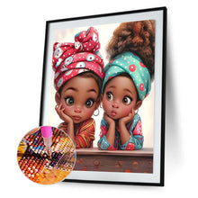 Load image into Gallery viewer, Diamond Painting - Full Round - black sisters (30*40CM)
