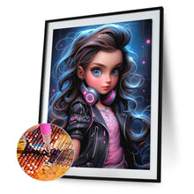Load image into Gallery viewer, Diamond Painting - Full Round - cool little girl (30*40CM)
