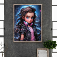 Load image into Gallery viewer, Diamond Painting - Full Round - cool little girl (30*40CM)
