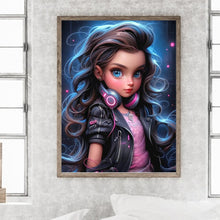 Load image into Gallery viewer, Diamond Painting - Full Round - cool little girl (30*40CM)
