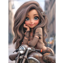 Load image into Gallery viewer, Diamond Painting - Full Round - cool little girl (30*40CM)
