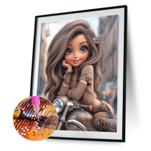 Load image into Gallery viewer, Diamond Painting - Full Round - cool little girl (30*40CM)
