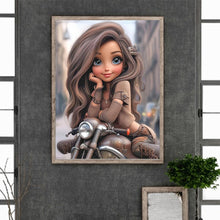 Load image into Gallery viewer, Diamond Painting - Full Round - cool little girl (30*40CM)
