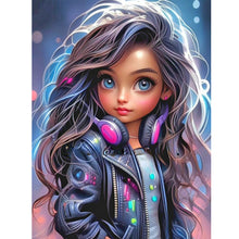 Load image into Gallery viewer, Diamond Painting - Full Round - cool little girl (30*40CM)
