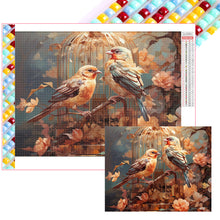 Load image into Gallery viewer, Diamond Painting - Full Square - bird on branch (50*40CM)

