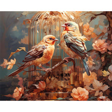 Load image into Gallery viewer, Diamond Painting - Full Square - bird on branch (50*40CM)
